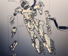 メカ、キャラクターデザインを中心に描きます メカ、キャラクターデザインなど