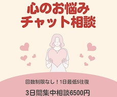 3日間じっくり話を聞きます イメージ1