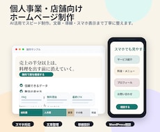 個人事業・店舗向けのホームページを制作します イメージ1