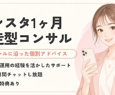 1ヶ月伴走型でインスタ運用をコンサルします イメージ1