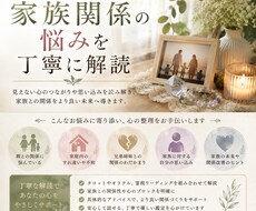 家族関係の悩みを丁寧に読み解きます イメージ1
