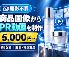 商品画像からAIを活用したPR動画を制作します イメージ1