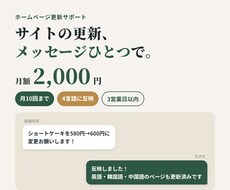 ホームページの小さな更新を毎月まとめて代行します イメージ1