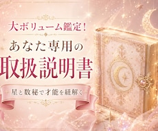 生年月日で紐解くあなた専用の取扱説明書を作成します 特大ボリューム！星と数秘が導くあなたの才能と3年間の運気