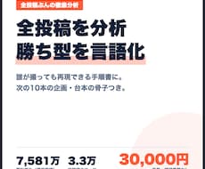 全投稿を分析し勝ちパターンを言語化します イメージ1