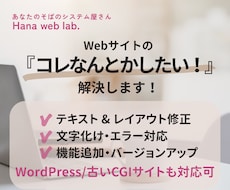ホームページの修正/修復>20年の経験で対応します イメージ1