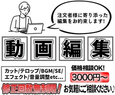 低価格で動画編集承ります イメージ1