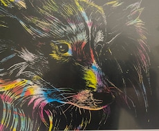 ペット（小動物・爬虫類も）削り画、色鉛筆画描きます イメージ1