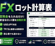 FX安全ロット計算表を提供します 証拠金入力だけ！初心者でも安全な取引量が瞬時にわかる