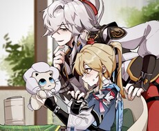 二人のイラストます イメージ1