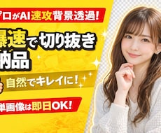 画像の透過承ります イメージ1