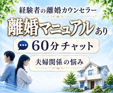 離婚に悩んでいる方とチャット&マニュアルを渡します イメージ1