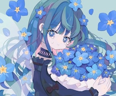 おしゃれ可愛いキャラクターイラスト制作します サムネイル・挿絵・SNSアイコンなどに使用可能です！