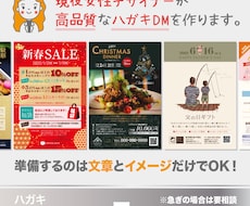 現役女性デザイナーが高品質なハガキDMを制作します 個人から企業の方まで、幅広いジャンルのハガキDMを制作します