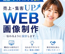 WEB画像【1枚4,500円】で制作します 《格安バナー制作》修正無制限で満足いく1枚を制作いたします！