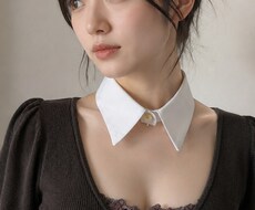 付け衿作りたいけど型紙が。シャツ衿型紙あります アイデア次第で自分だけの台衿の付きの本格付け衿ができます。