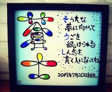 世界にひとつだけの文字デザイン命名書をお書きします イメージ1