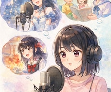 声を通してキャラクターに命を吹き込みます 少年少女から大人の女性まで幅広くおまかせください！