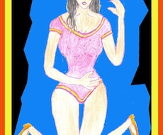 若い女性の映像イラストを追加します イメージ1