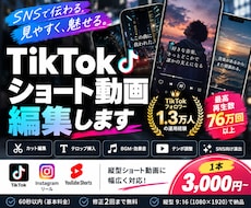 TikTok・ショート動画を見やすく編集します イメージ1