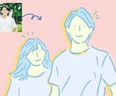 淡めの着色でポップアイコンを描きます イメージ1