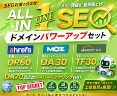 オールインワンSEO！ドメインパワーアップします DR60//DA30/TF30/＆スーパーバックリンク構築！