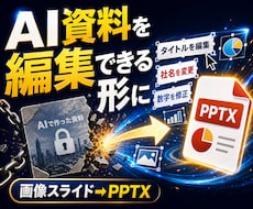 AI生成スライド画像を編集可能なPPTにします notebookLMなどのAI資料を、パワポで修正できる形に