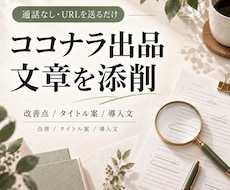 ビジネス系のココナラ出品文を添削します イメージ1