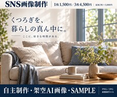 Instagram・SNS画像を1枚から制作します イメージ1
