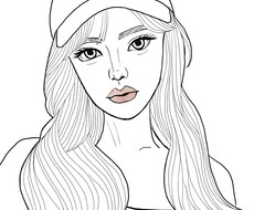 お写真を元に線画アイコンを描きます イメージ1