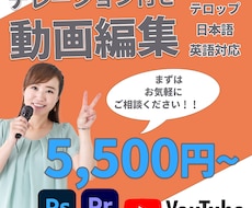 ナレーション付き動画作ります イメージ1