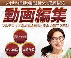 クオリティ重視の丁寧な編集をします あなたの「したい」を形にするクオリティ重視の動画編集