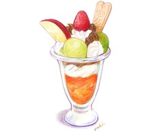 ほっこりかわいい食べ物のイラスト描きます イメージ1