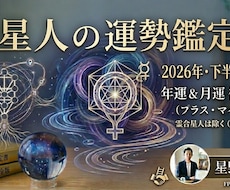 2026年下半期◆水星人の運勢鑑定書をお届けします イメージ1