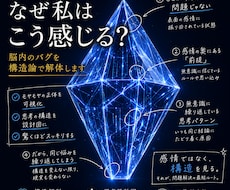 なぜ私はこう感じる？脳内のバグを構造論で解体します 劇薬だけどスッキリ。脳内のバグを解剖し、驚きの納得感を。