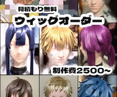 コスプレウィッグオーダーメイドで制作いたします イメージ1
