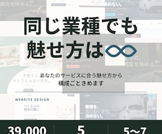 業種に合わせて構成から設計するHPを作ります イメージ1