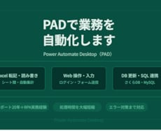 PADでExcel・Web・DB操作を自動化します ITサポート20年×RPA実務経験で確実に自動化