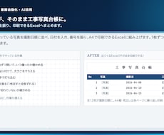 現場写真の整理と写真台帳づくりを自動化します イメージ1