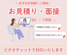 お見積り・面接に対応します オンライン秘書のカスタマイズ購入予定者さま専用！