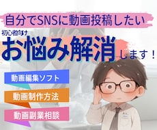 動画編集にかかわるお困りごと、ご相談お受けします 初心者・SNS投稿、簡単動画編集ソフト、使い方、自作動画