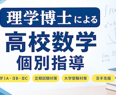 理学博士が高校数学を個別指導します イメージ1