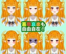 既存イラストからLive2Dモデルを作成します イメージ1
