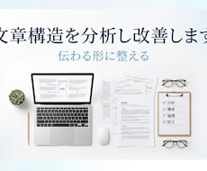 文章を設計し伝わる形に整えます イメージ1
