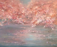 印象派のようなタッチのプロの画家が油絵を制作します イメージ1