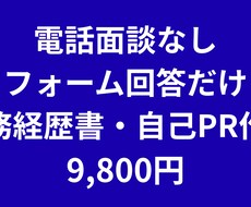 電話不要！職務経歴書をプロが作成します イメージ1