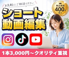 丸投げ◎｜SNS用ショート動画編集します イメージ1