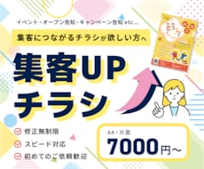 パッと目をひくチラシをデザインします イメージ1