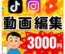 初心者向け◎ SNS縦型ショート動画を編集致します イメージ1