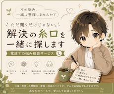 モヤモヤを整理し解決の糸口を一緒に探します イメージ1